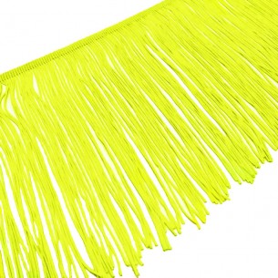 Frangia in Tripolino cm 15 Giallo Fluo - Pacco 1 mt. 2
