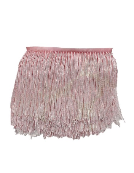 Fringes sewing bugles Fuchsia Pack - 1MT. - Fringes and Feathers