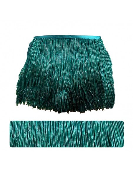 Frange da cucire a Cannette Verde Scuro pacco - 1MT. Frange da cucire a Cannette Verde Scuro pacco - 1MT.