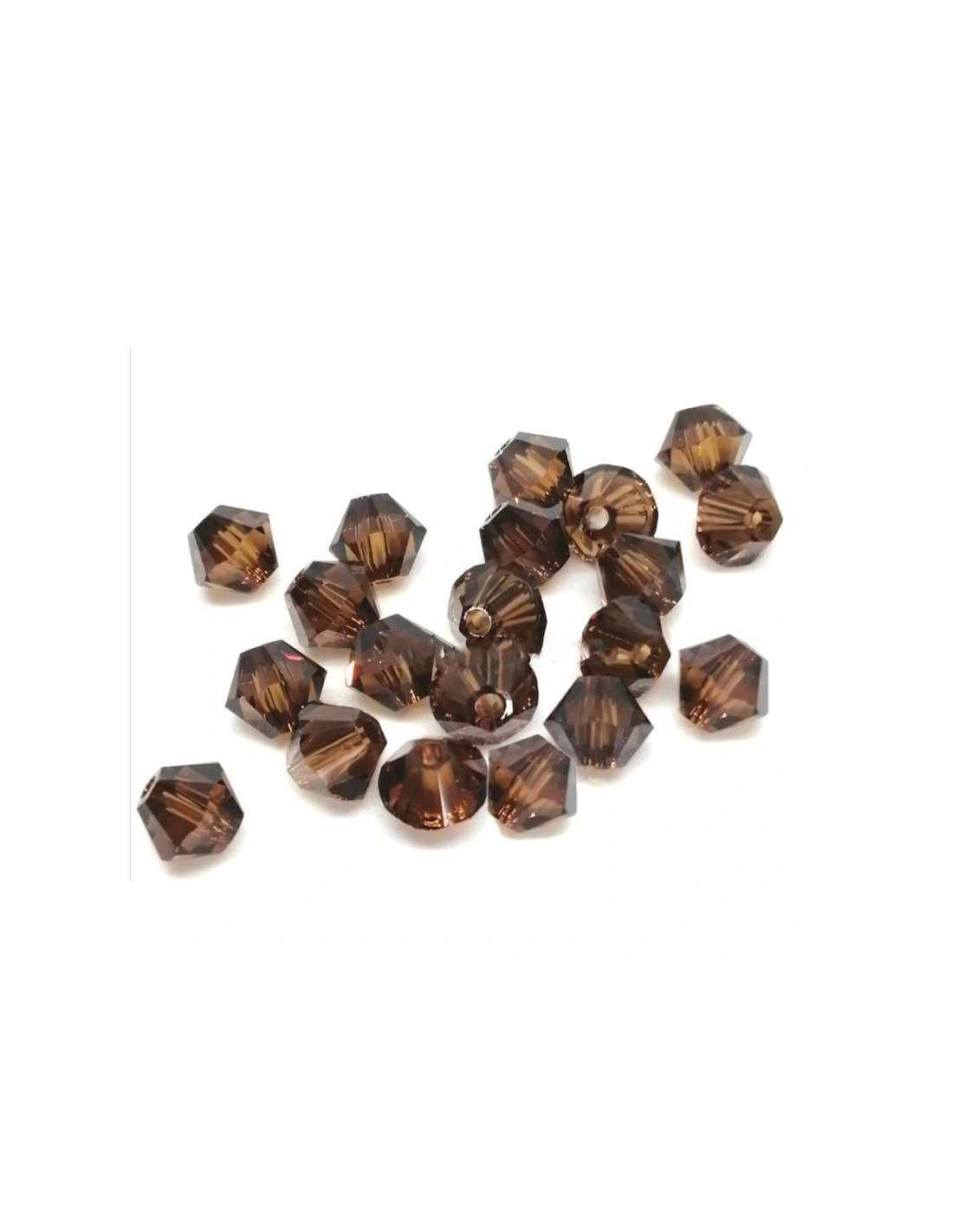 Bicono Swarovski mm 6 Smoked Topaz - 144PZ