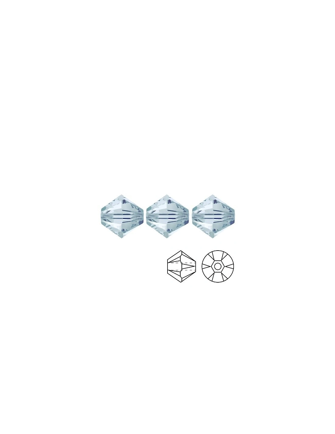 Bicone Swarovski mm 4 Lt. Azore  - 144 pcs - Biconi