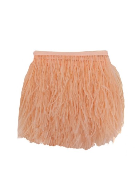 Fringe Sewing Black Ostrich Feathers  Pack - 1MT. - Fringes and Feathers