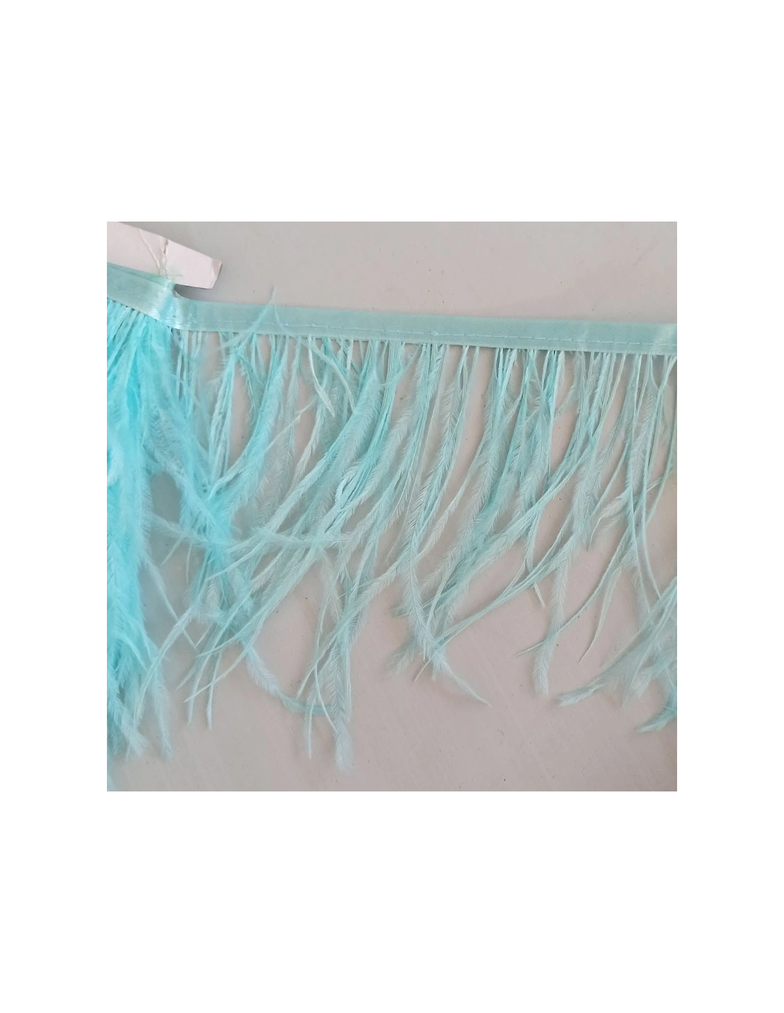 Frange da cucire Piume di Struzzo Tiffany pacco - 1MT.