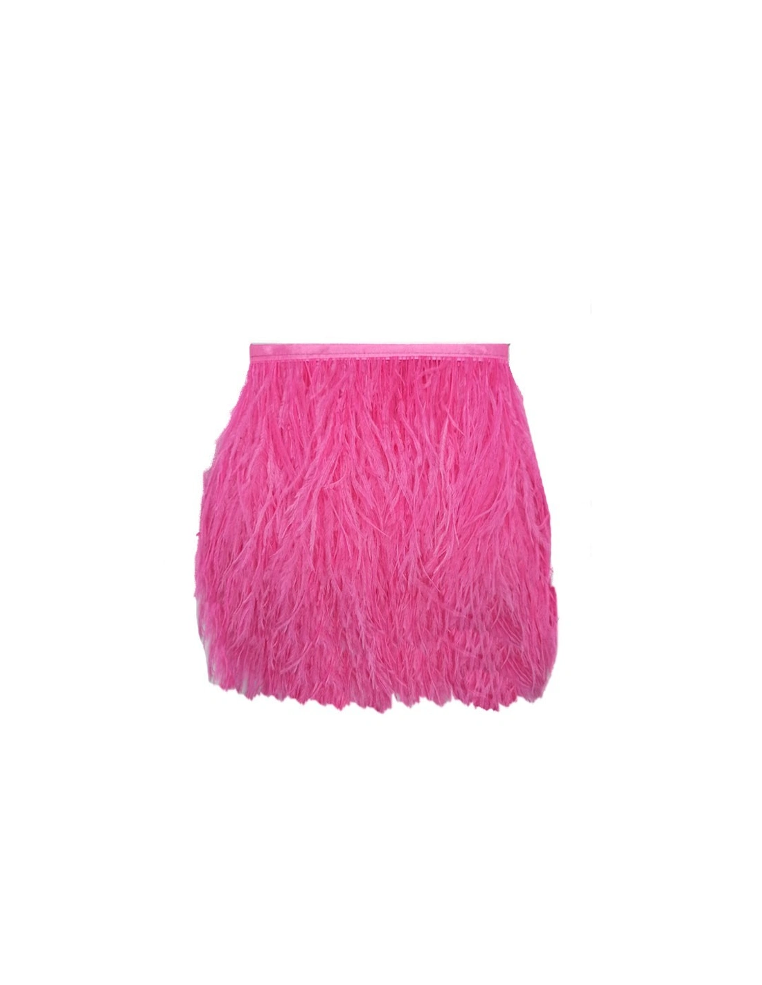 Frange da cucire Piume di Struzzo Pink pacco - 1MT.