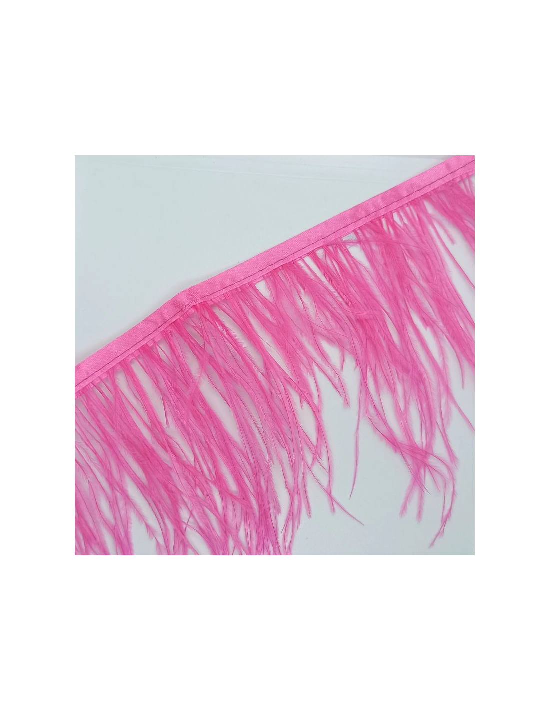 Fringe Sewing Red Ostrich Feathers  Pack - 1MT. - Fringes and Feathers