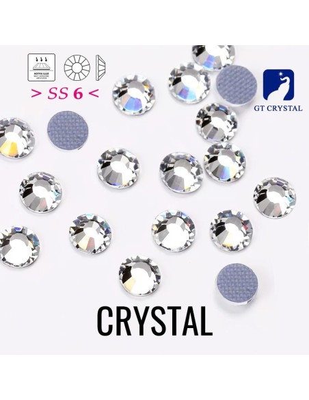 Strass GT Crystal Termoadesivi ss 6  Crystal - 144PZ rhinestones hotfix crystal