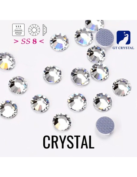 Rhinestones Gt Crystal Hotfix ss 8 Crystal - 144 pcs - Hotfix Strass