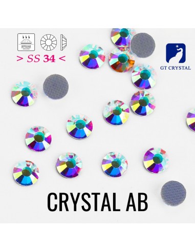 Strass GT Crystal Termoadesivi ss 34  Crystal AB - 144PZ rhinestones hotfix