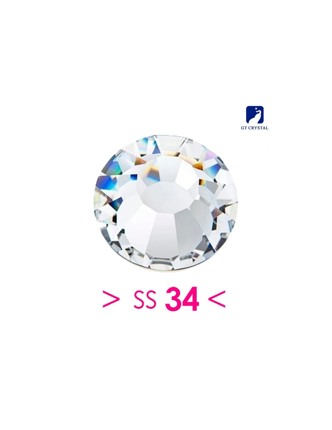 Strass Termoadesivi Hotfix GT Crystal, ss34 rhinestones hotfix crystal