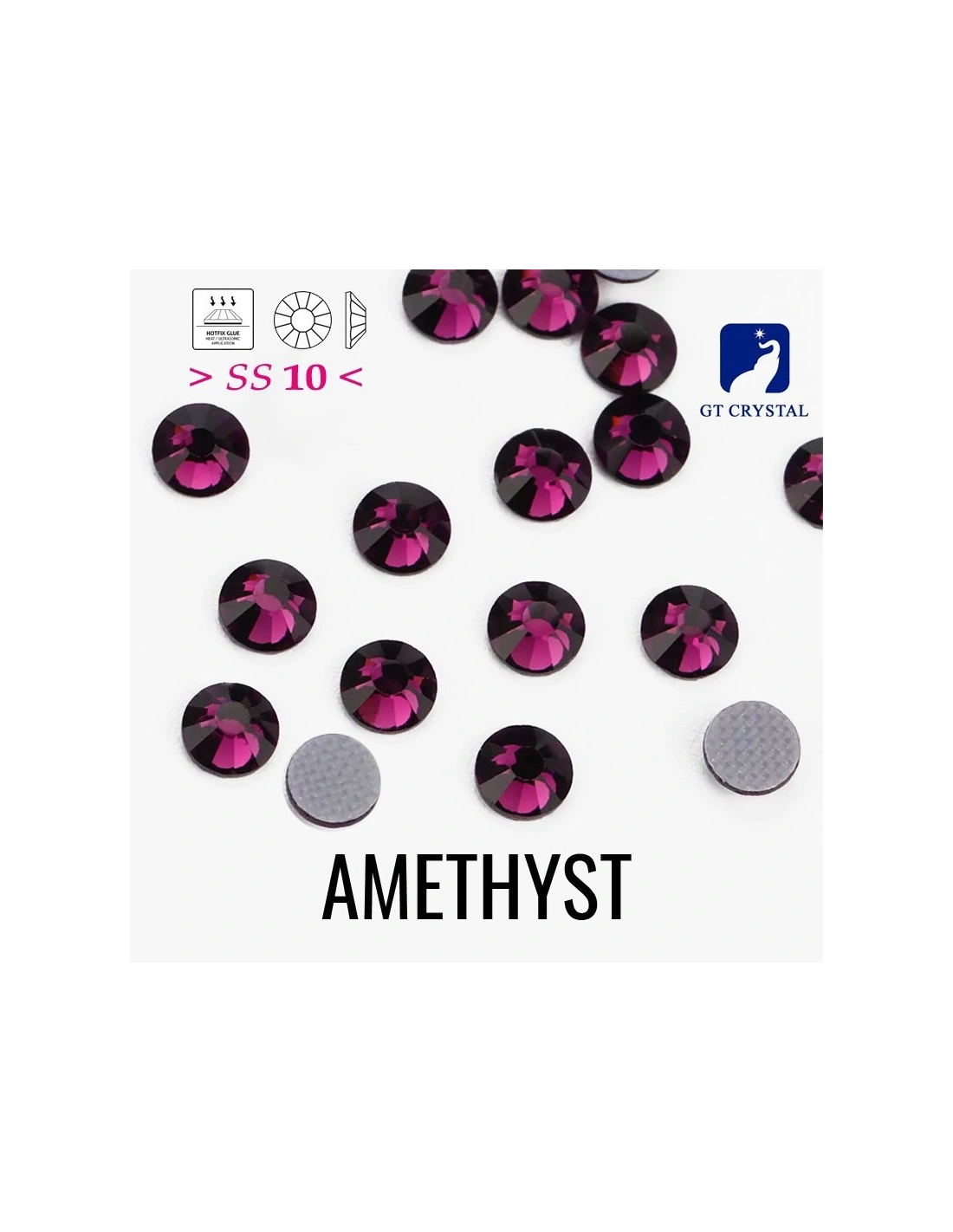 Rhinestones Gt Crystal Hotfix ss 20  Amethyst -144 pcs - Hotfix Strass