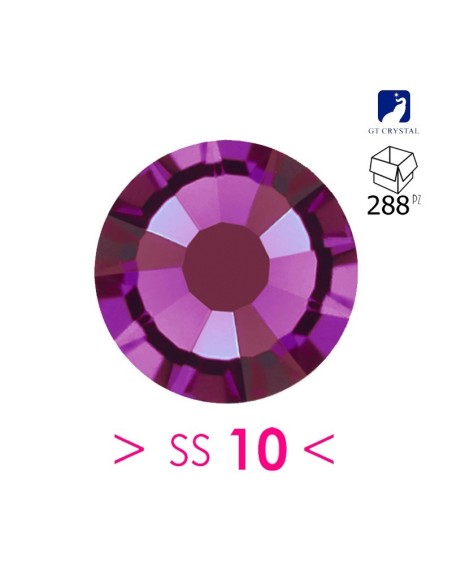 Strass Rhinestones GT Crystal Termoadesivi Hotfix ss 10 Amethyst - 288PZ