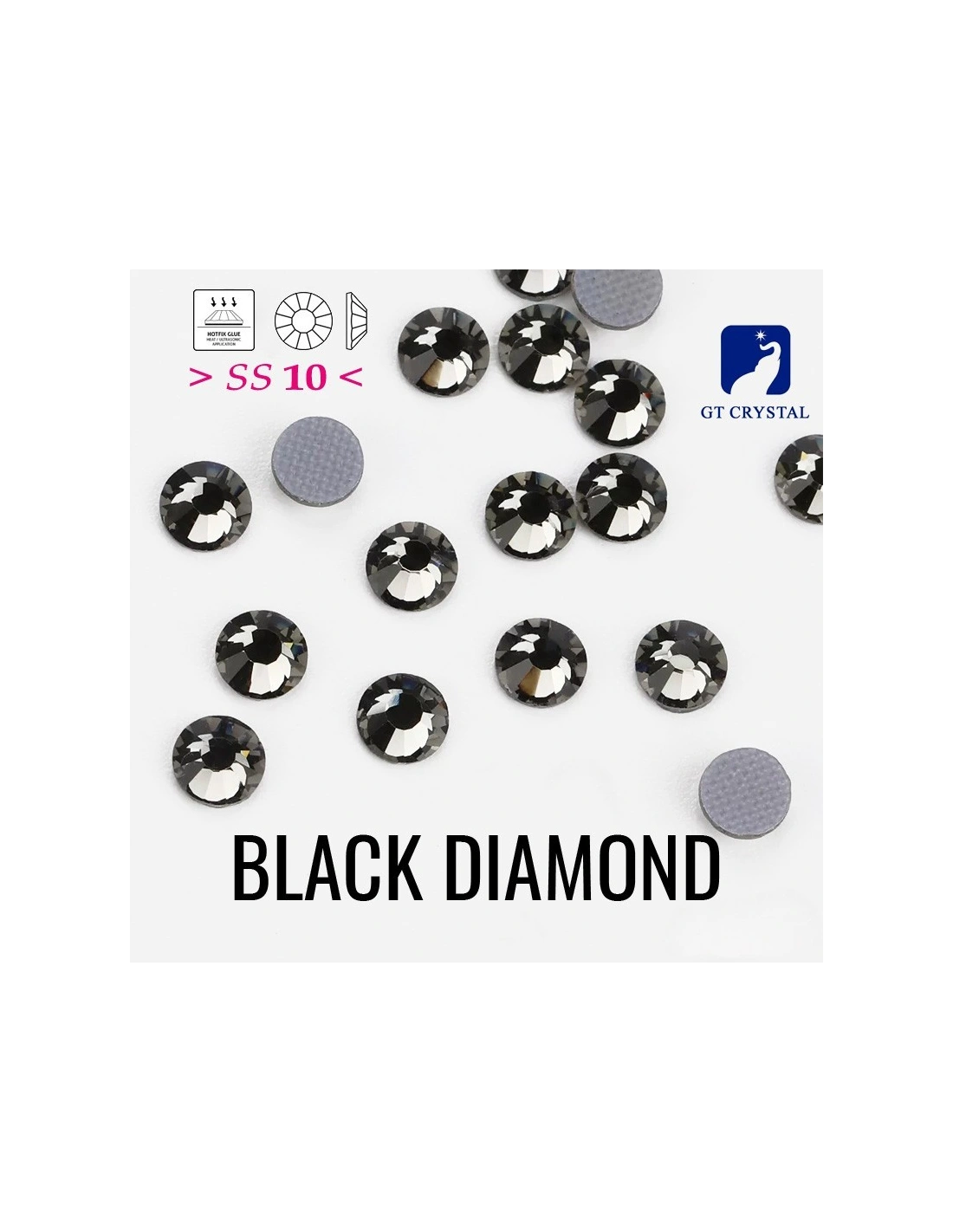 Rhinestones Gt Crystal Hotfix ss 20 Bl. Diamond - 144 pcs - Hotfix Strass