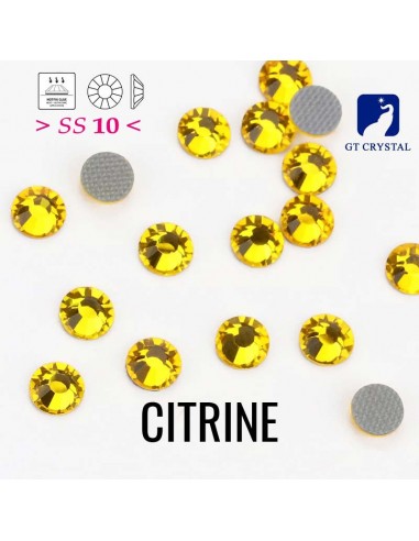 Strass GT Crystal Termoadesivi ss 10 Citrine - 288PZ rhinestones hotfix