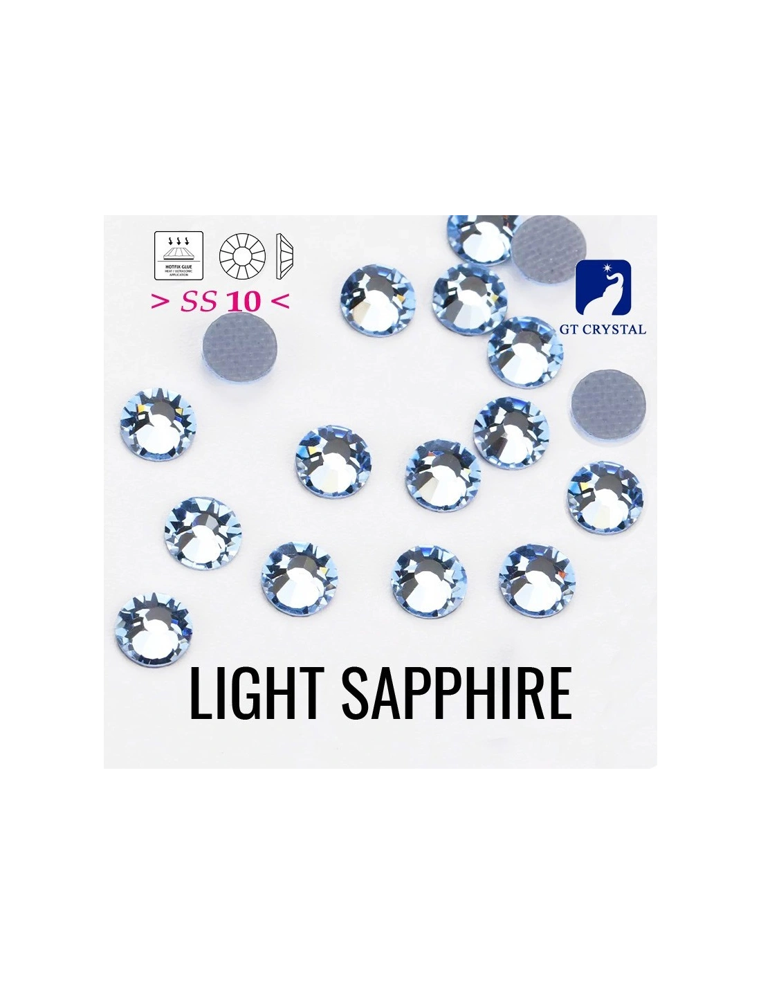 Rhinestones Gt Crystal Hotfix  ss 20  Peridot -  144 pcs - Hotfix Strass