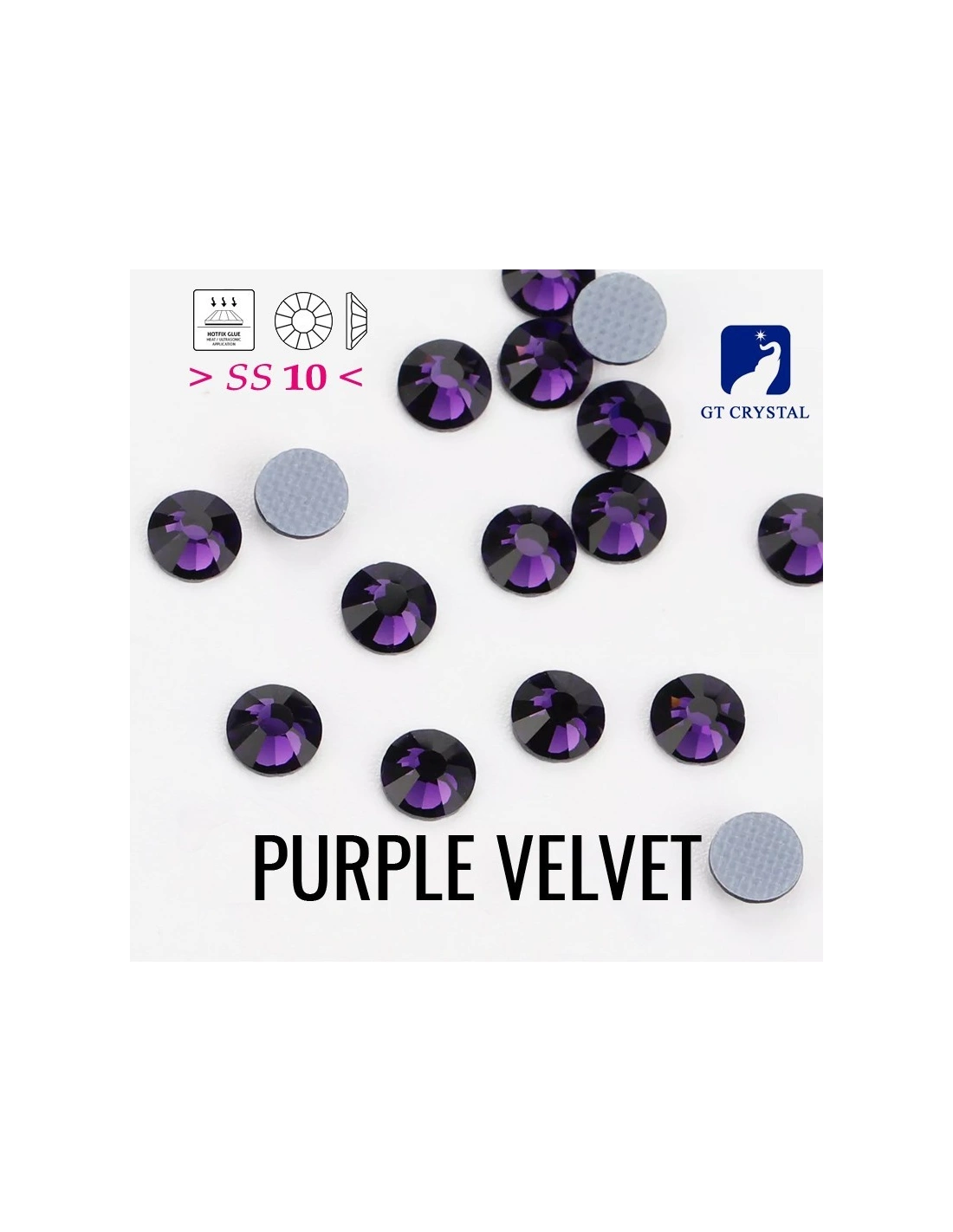 Strass GT Crystal Termoadesivi ss 10 Purple Velvet - 288PZ rhinestones hotfix