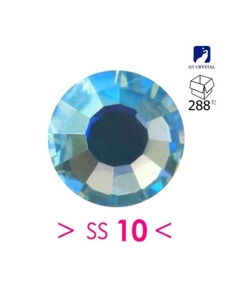 Strass GT Crystal Termoadesivi ss 10 Aquamarine AB - 288PZ rhinestones