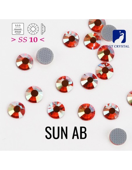 Rhinestones GT Crystal Hotfix ss 10 Crystal AB - 144 PCS - Hotfix Strass