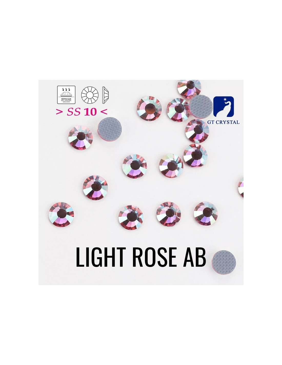 Rhinestones Gt Crystal Hotfix  ss 20 Fuchsia - 144 pcs - Hotfix Strass