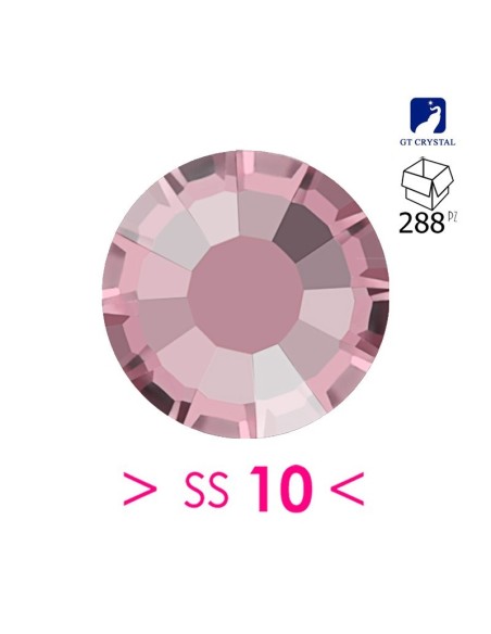 Strass GT Crystal Termoadesivi ss 10 Light Rose - 288PZ rhinestones hotfix