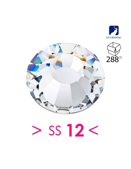 Strass GT Crystal Termoadesivi ss 12 Crystal - 288PZ RHINESTONES HOTFIX