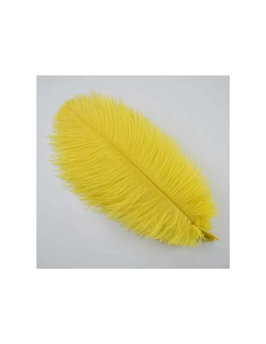 Rooster Feather Whip cm. 30 - White - 1PCS - Fringes and Feathers