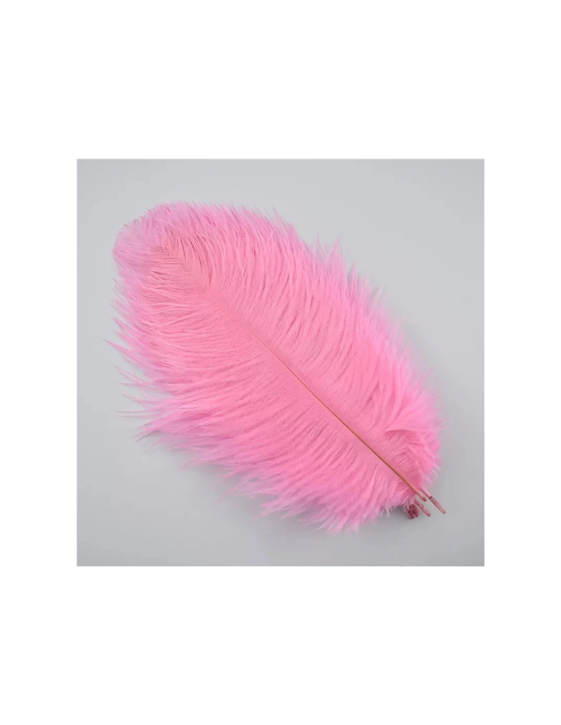Rooster Feather Whip cm. 30 - White - 1PCS - Fringes and Feathers