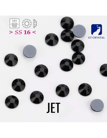 Strass GT Crystal Termoadesivi ss 16  Jet - 144PZ rhinestones hotfix