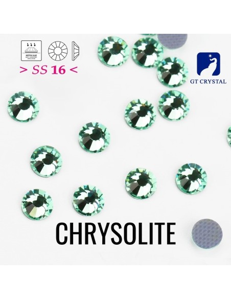 Strass GT Crystal Termoadesivi ss 16  Chrysolite - 144 PZ rhinestones hotfix