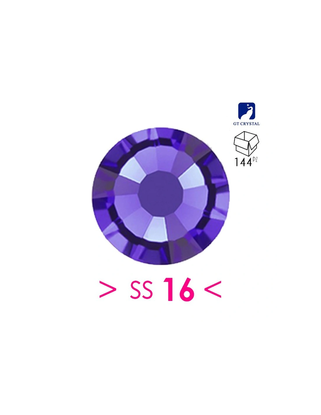 Strass GT Crystal Termoadesivi ss 20 Purple Velvet - 144PZ - Strass termoadesivi