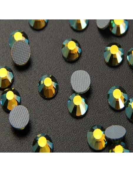 Strass GT Crystal Termoadesivi ss 16 Peridot AB - 144PZ - Strass termoadesivi