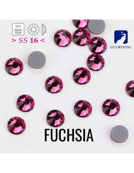 Rhinestones Gt Crystal Hotfix ss 16 Fuchsia - 144 pcs - Hotfix Strass
