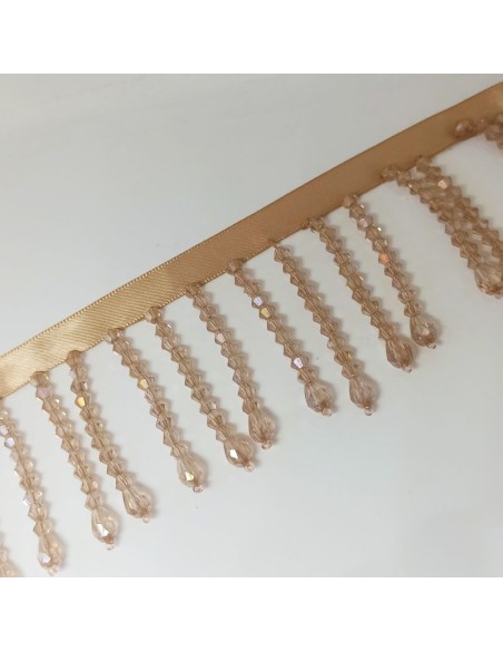 Fringe sewing Bicone Light Peach AB pack - 1 MT.
