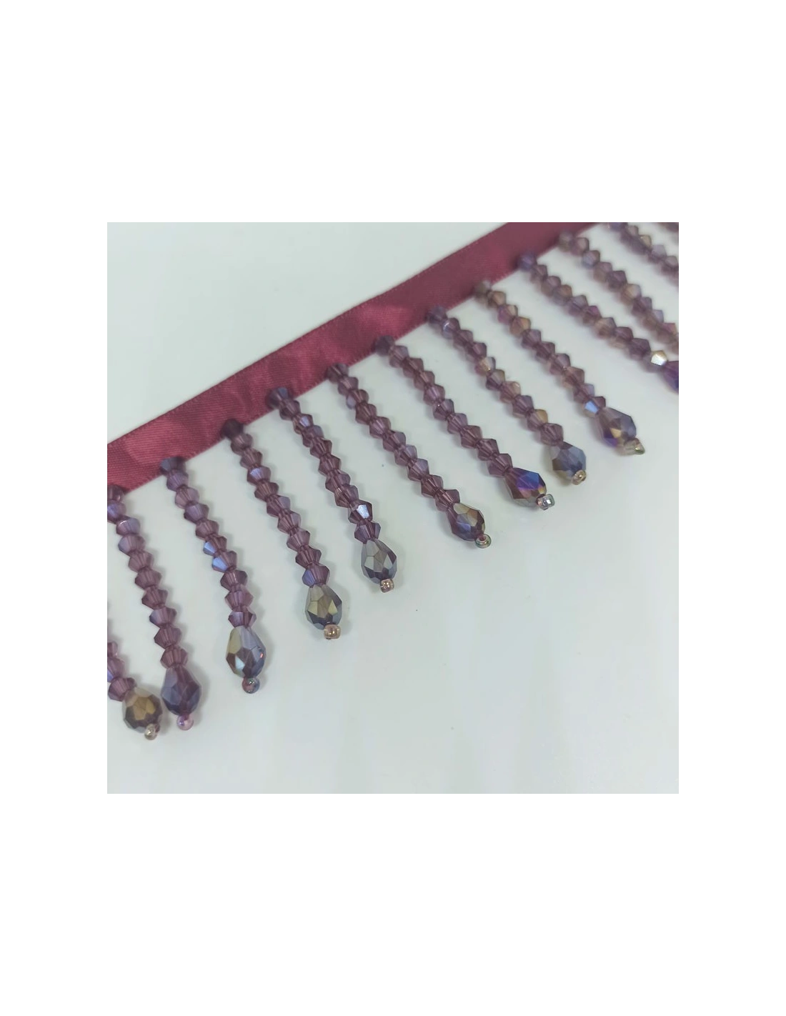 Fringe sewing Bicone Rose AB pack - 1 MT.