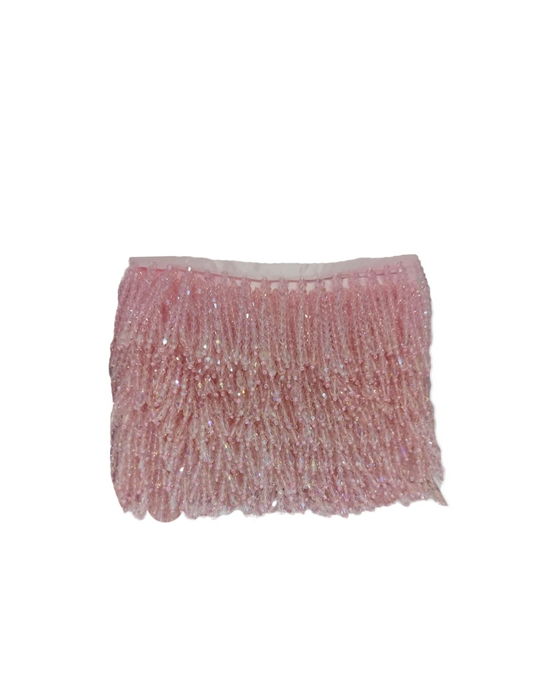 Fringe sewing Bicone Light Rose AB pack - 1 MT.