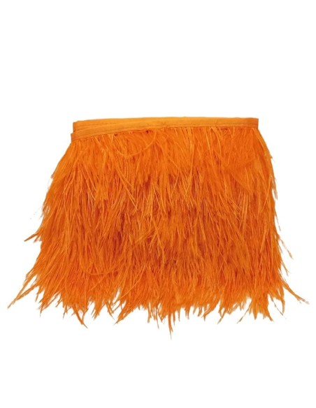 Fringe Sewing Beige Ostrich Feathers  Pack - 1MT. - Fringes and Feathers