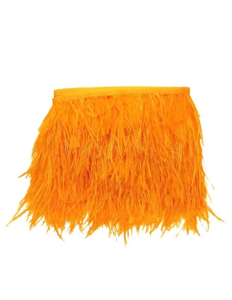 Fringe Sewing Beige Ostrich Feathers  Pack - 1MT. - Fringes and Feathers
