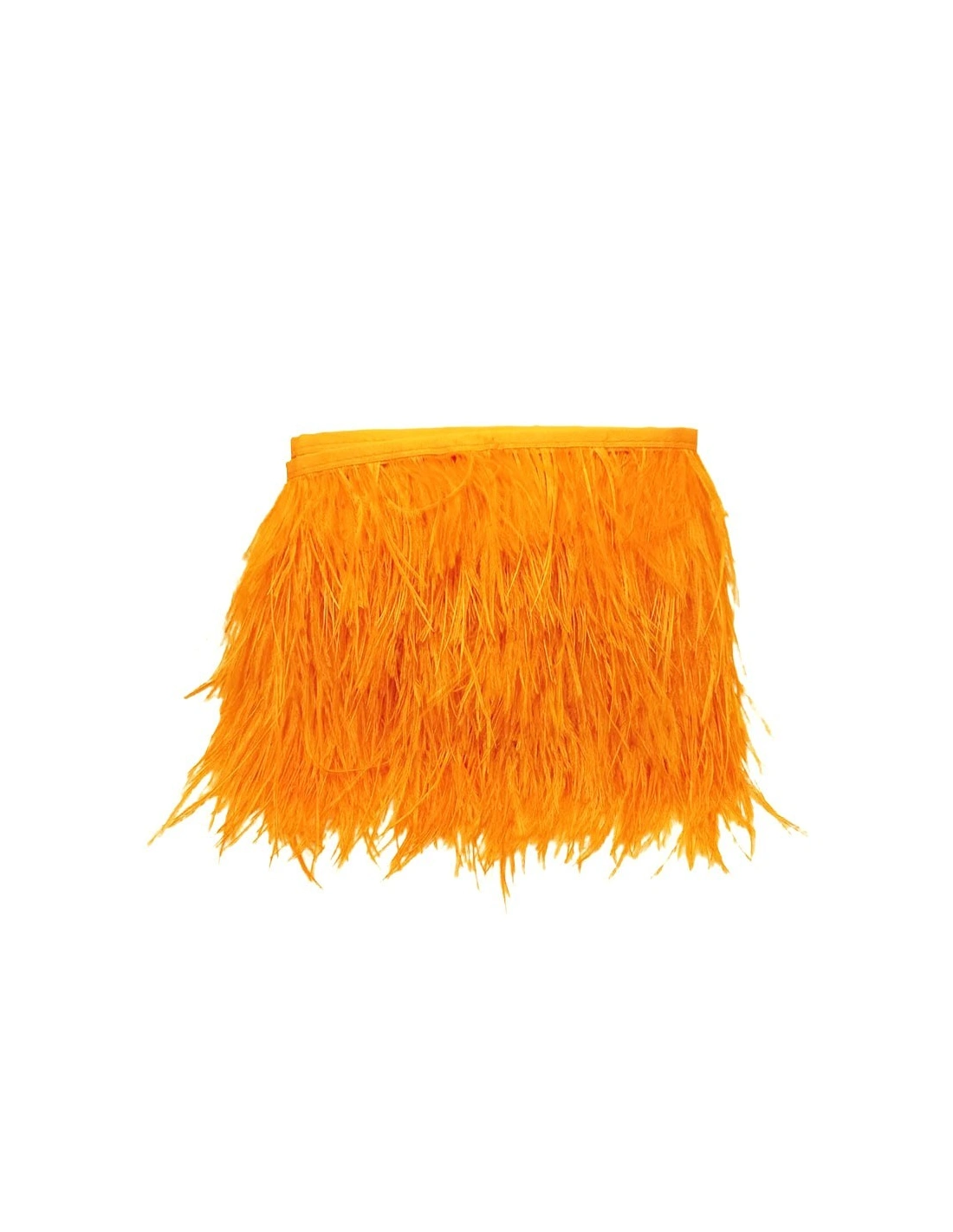 Fringe Sewing Beige Ostrich Feathers  Pack - 1MT. - Fringes and Feathers