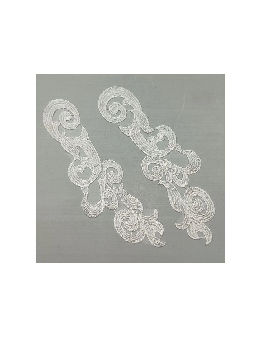 Applicazione in Tessuto ricamato Gold cm 18x5 - 1PA - Applicazioni per Body e Abiti