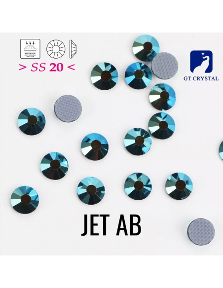 Strass GT Crystal Termoadesivo ss 20  Jet AB - 144PZ  Rhinestones Hotfix