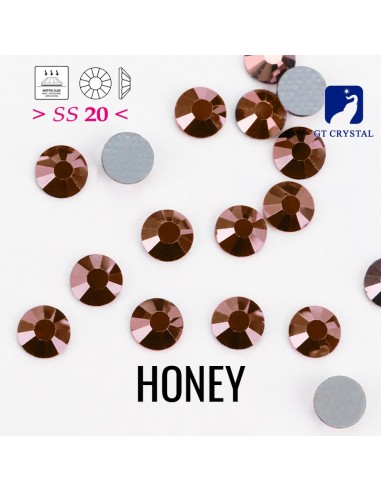 Strass Rhinestones  GT Crystal Termoadesivi Hotfix ss 20  Honey - 144PZ