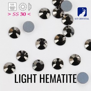 Strass GT Crystal Termoadesivi ss 30 Light Hematite - 144PZ rhinestones hotfix