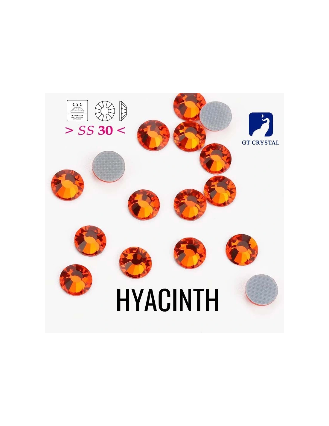 Rhinestones Gt Crystal Hotfix ss 30 Hyacinth- 144 pcs - Hotfix Strass