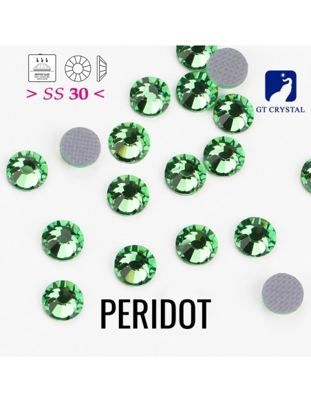 Rhinestones Gt Crystal Hotfix ss 30 Jet Hematite- 144 pcs - Hotfix Strass