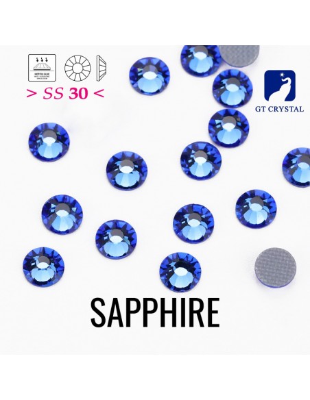 Strass GT Crystal Termoadesivi ss 30 Sapphire - 144PZ
 rhinestones hotfix