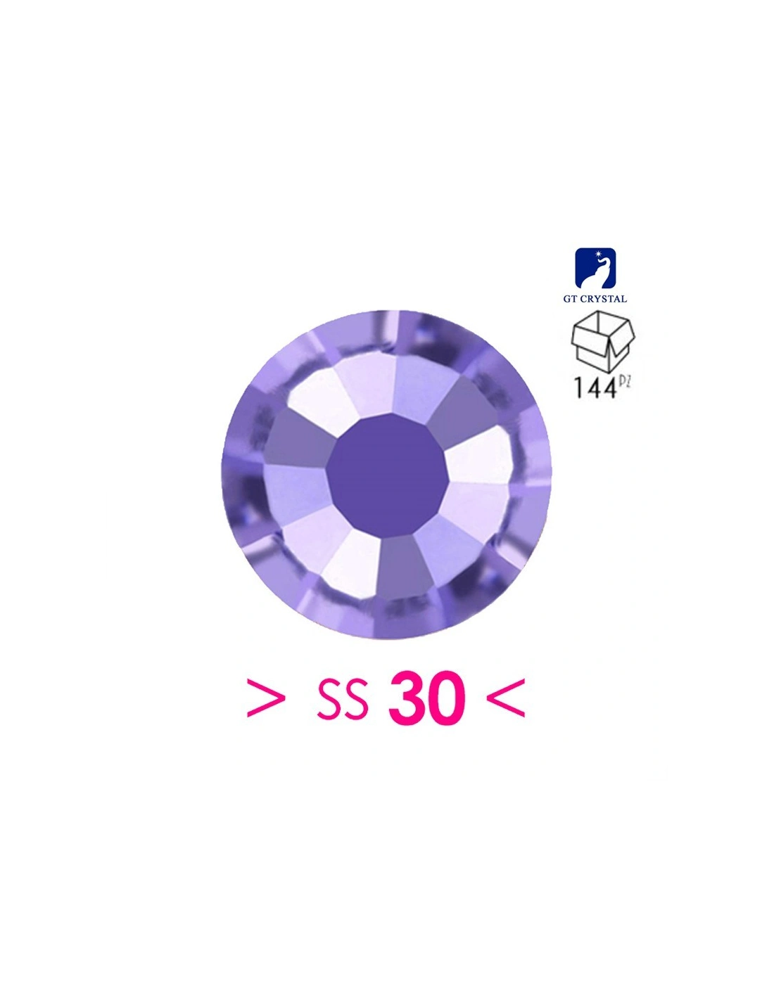 Strass GT Crystal Termoadesivi ss 30 Tanzanite - 144PZ rhinestones hotfix