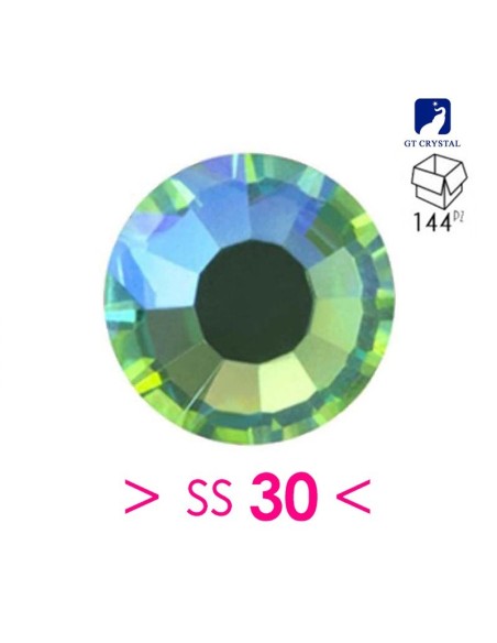 Strass GT Crystal Termoadesivi ss 30 Peridot AB - 144PZ rhinestones hotfix