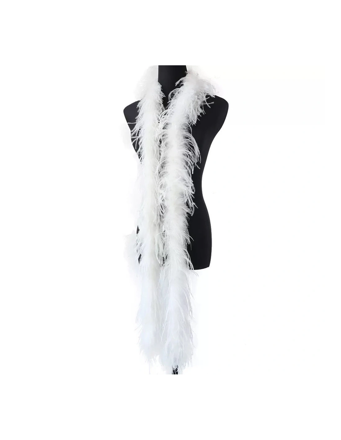 Boa Ostrich Feather White Off - Pack of 2 mt.