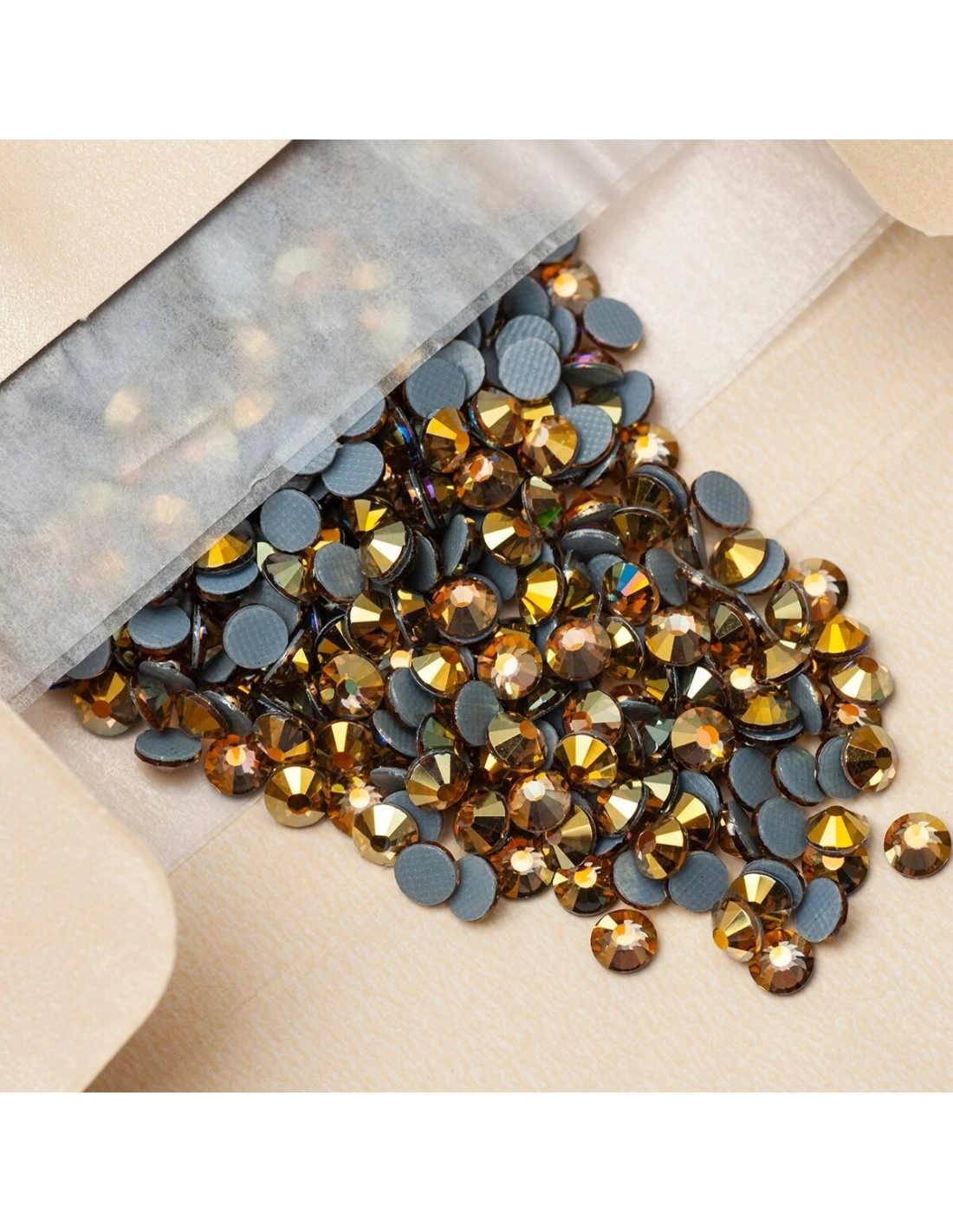 Strass Stars Termoadesivi ss 20 Light Colorado Topaz AB - 1440PZ