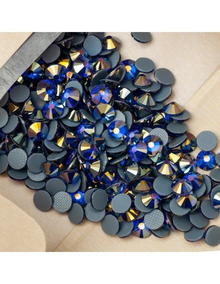 Rhinestones Gt Crystal Hotfix ss 16 Sapphire AB - 144 pcs - Hotfix Strass