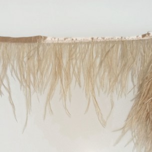 Frange da cucire Piume di Struzzo Biscotto pacco - 1MT. 2